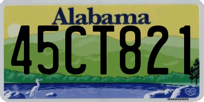 AL license plate 45CT821