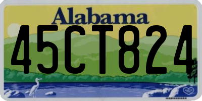 AL license plate 45CT824