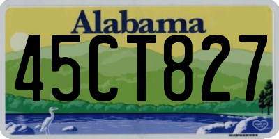 AL license plate 45CT827
