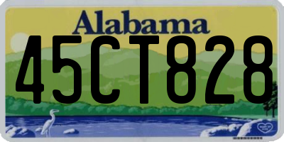 AL license plate 45CT828