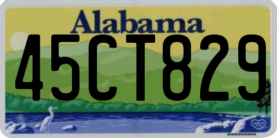 AL license plate 45CT829