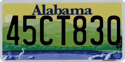 AL license plate 45CT830