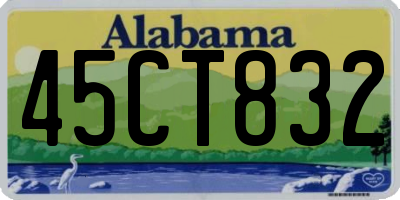 AL license plate 45CT832