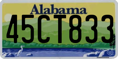 AL license plate 45CT833