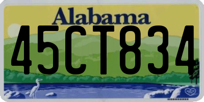 AL license plate 45CT834