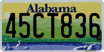 AL license plate 45CT836