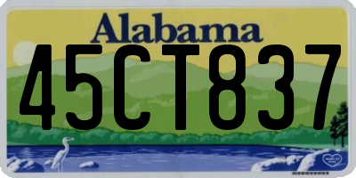 AL license plate 45CT837