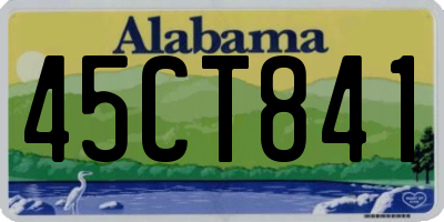 AL license plate 45CT841