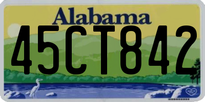 AL license plate 45CT842