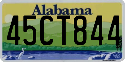 AL license plate 45CT844