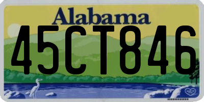 AL license plate 45CT846
