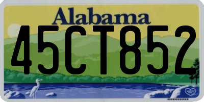 AL license plate 45CT852