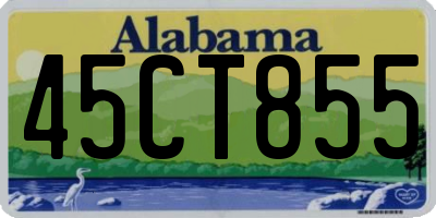 AL license plate 45CT855