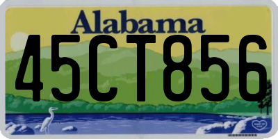 AL license plate 45CT856