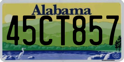 AL license plate 45CT857