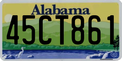 AL license plate 45CT861