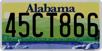 AL license plate 45CT866