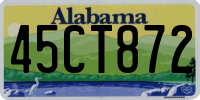 AL license plate 45CT872