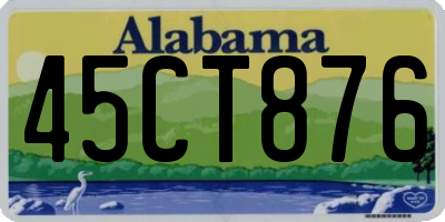 AL license plate 45CT876