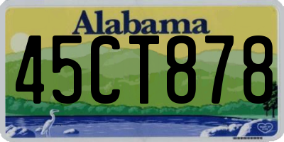 AL license plate 45CT878