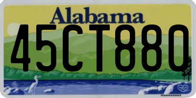 AL license plate 45CT880