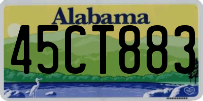 AL license plate 45CT883