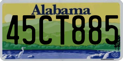 AL license plate 45CT885