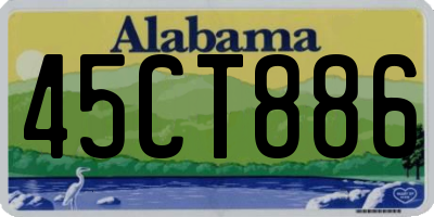 AL license plate 45CT886