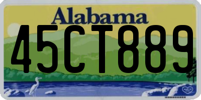 AL license plate 45CT889