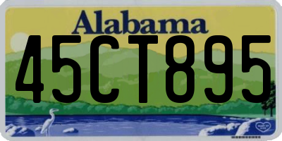 AL license plate 45CT895