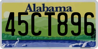 AL license plate 45CT896