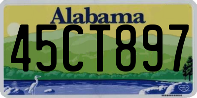 AL license plate 45CT897