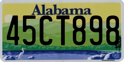 AL license plate 45CT898