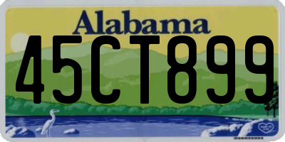 AL license plate 45CT899
