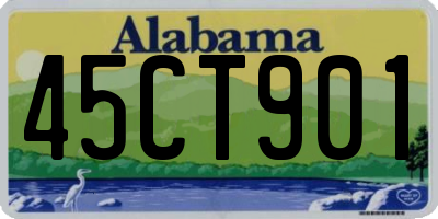 AL license plate 45CT901