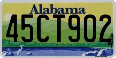 AL license plate 45CT902