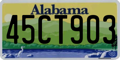 AL license plate 45CT903