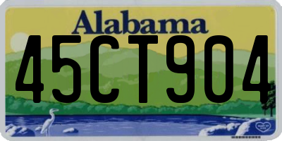 AL license plate 45CT904