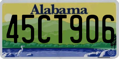 AL license plate 45CT906