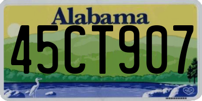 AL license plate 45CT907