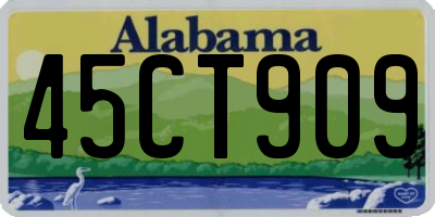 AL license plate 45CT909