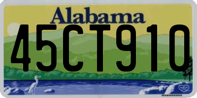 AL license plate 45CT910