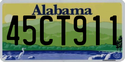 AL license plate 45CT911