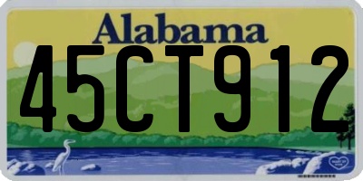 AL license plate 45CT912