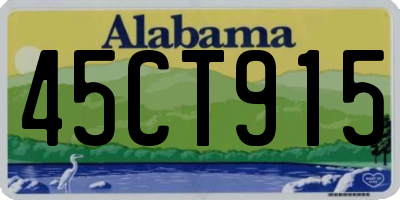 AL license plate 45CT915