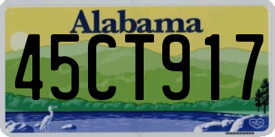 AL license plate 45CT917