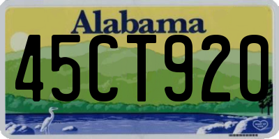 AL license plate 45CT920