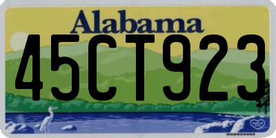 AL license plate 45CT923