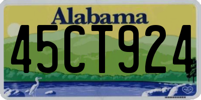 AL license plate 45CT924