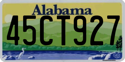 AL license plate 45CT927